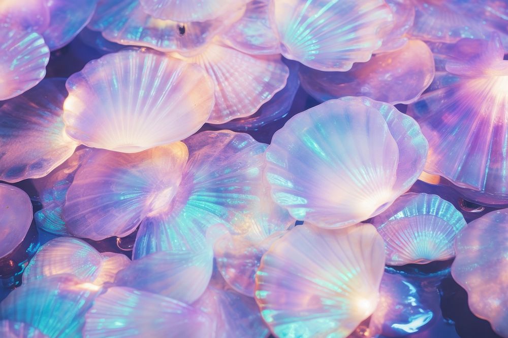 Jelly fish texture backgrounds seashell petal. AI generated Image by rawpixel.