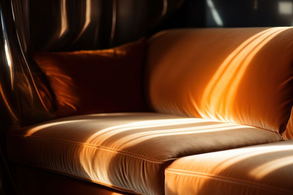 Modern couch furniture light comfortable. AI generated Image by rawpixel.