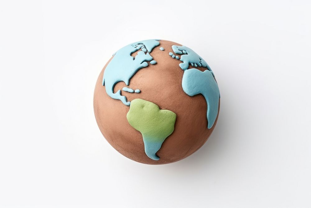 Earth planet space egg topography. AI generated Image by rawpixel.