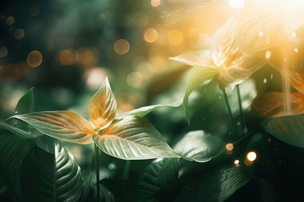 Plant abstract texture light sunlight outdoors. AI generated Image by rawpixel.
