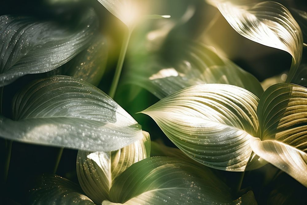 Plant abstract texture backgrounds green leaf. AI generated Image by rawpixel.