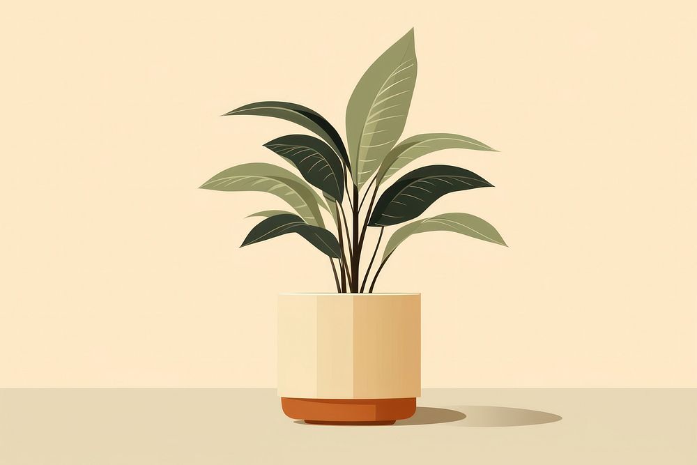 Houseplant leaf vase flowerpot. AI generated Image by rawpixel.