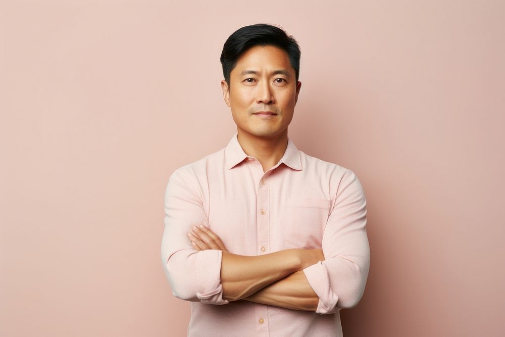 Asian men portrait adult shirt. AI generated Image by rawpixel.