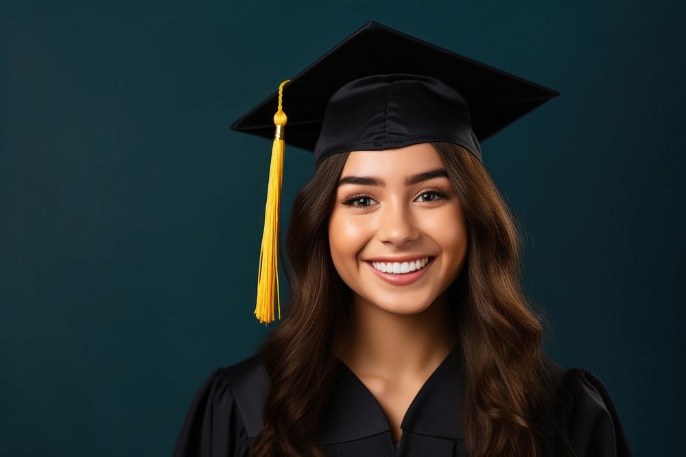 A student graduation woman smile intelligence certificate. AI generated Image by rawpixel.