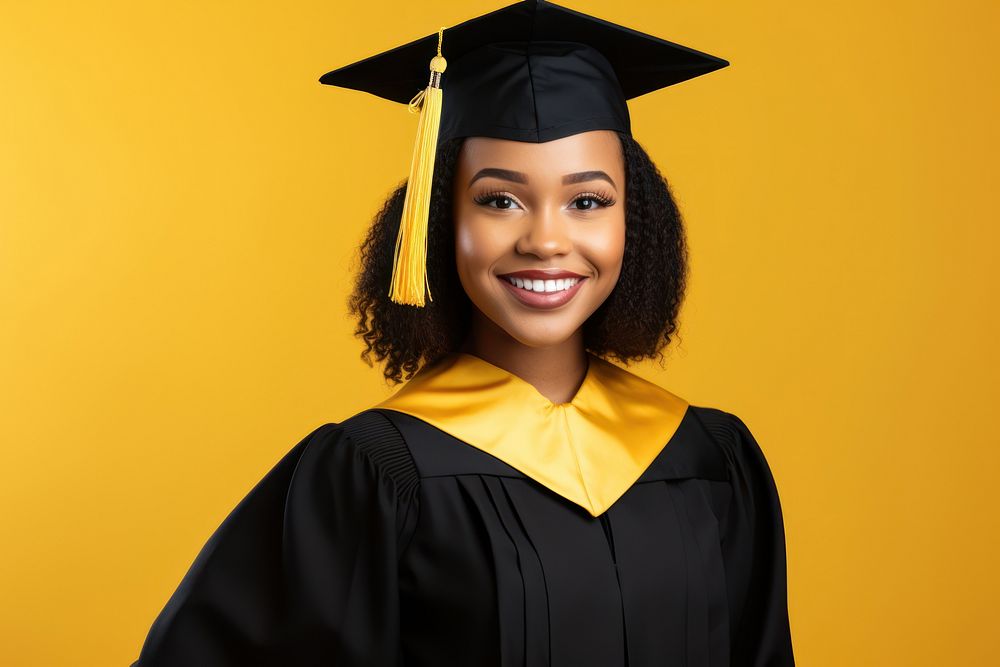 A student graduation african woman intelligence certificate achievement. AI generated Image by rawpixel.