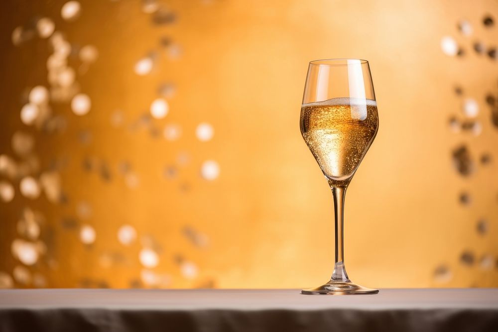 Champagne glass celebration drink wine. AI generated Image by rawpixel.