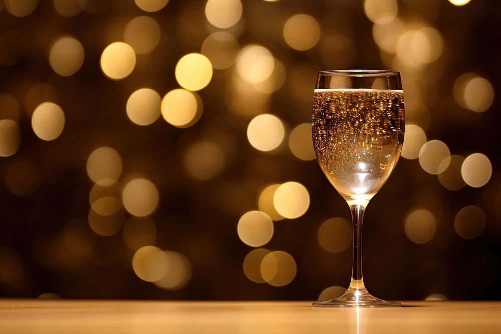Champagne glass celebration drink gold. AI generated Image by rawpixel.