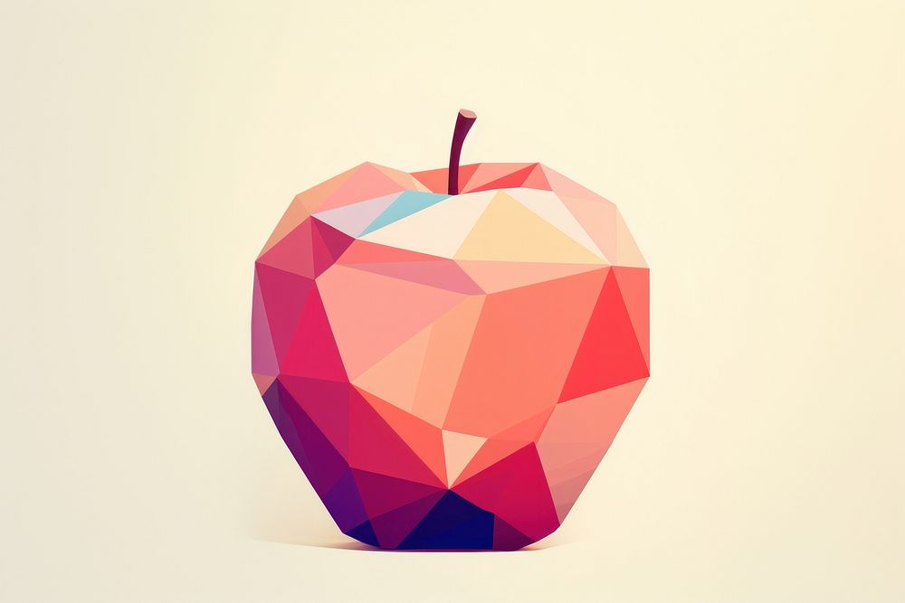 Apple art fruit plant. AI generated Image by rawpixel.