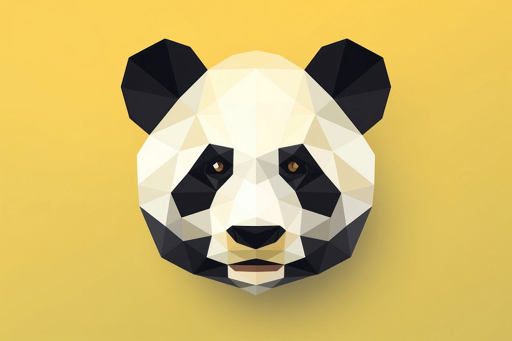 Panda head animal mammal bear. AI generated Image by rawpixel.