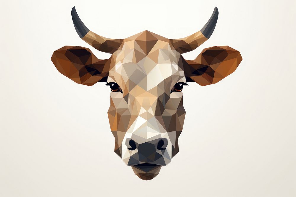 Cow head livestock cattle animal. AI generated Image by rawpixel.