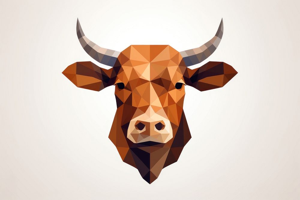 Cow head livestock cattle mammal. AI generated Image by rawpixel.