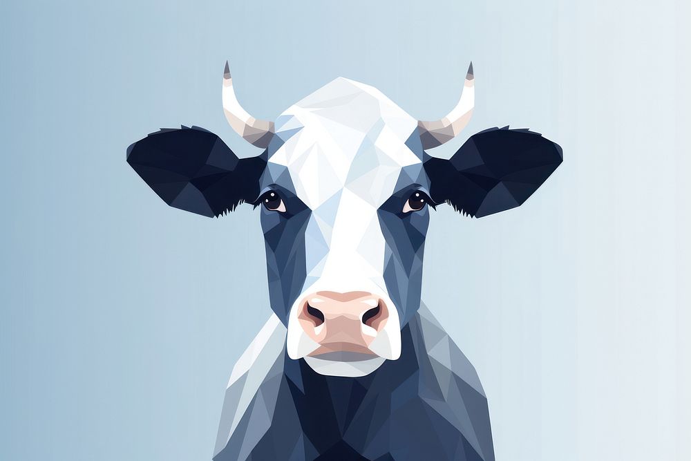 Cow head livestock mammal cattle. AI generated Image by rawpixel.