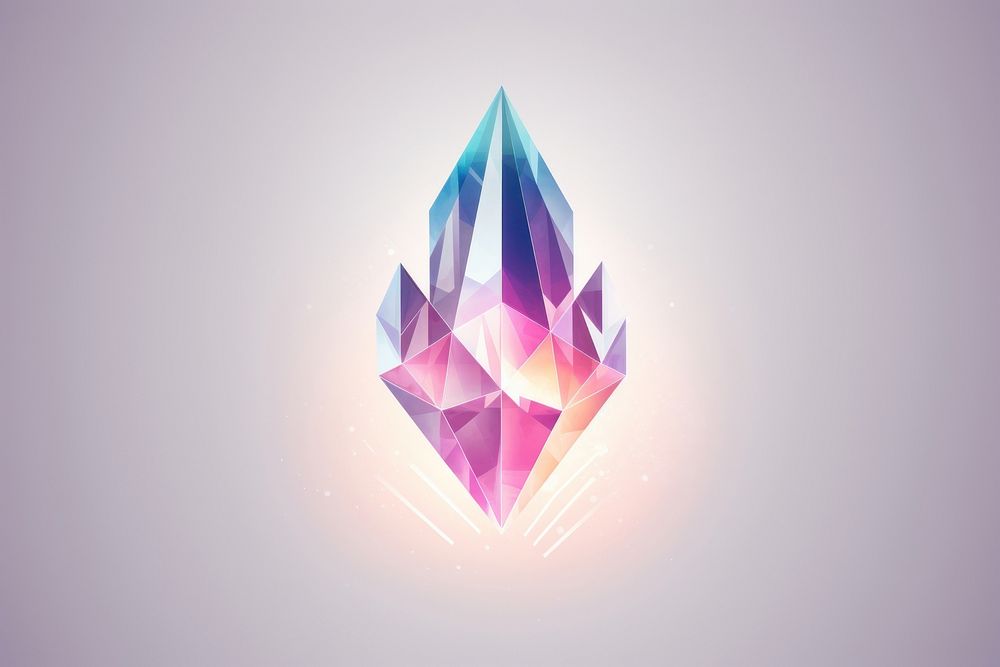 Crystal art illuminated creativity. AI generated Image by rawpixel.