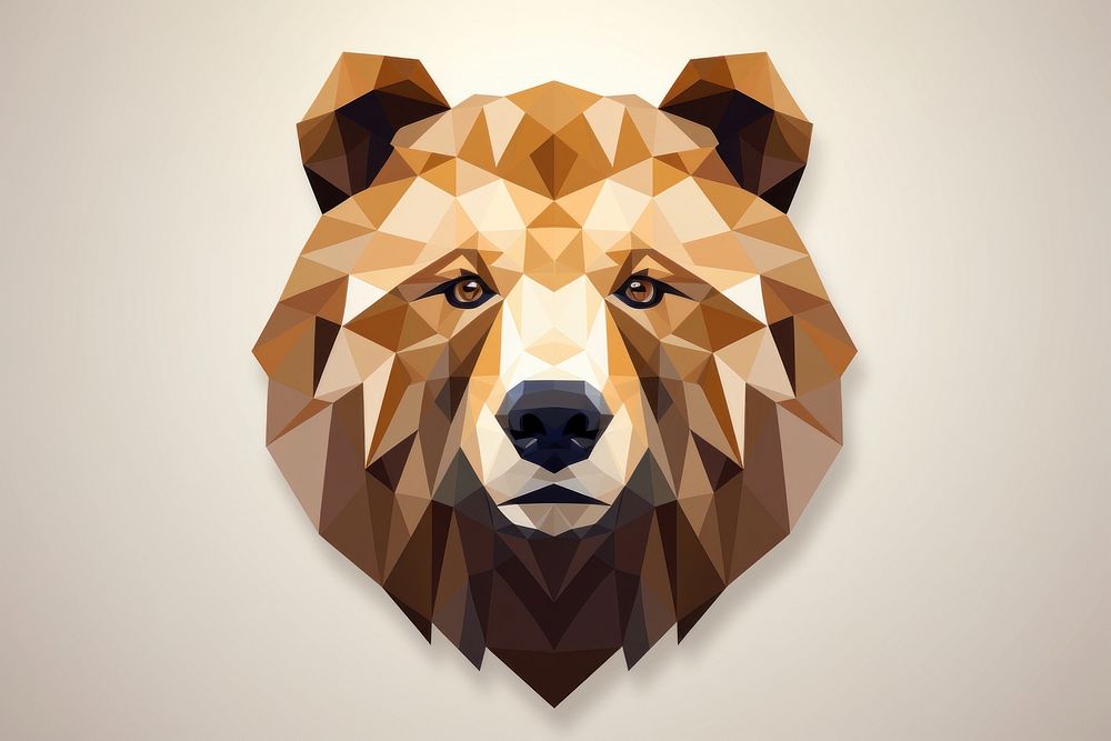 Bear head mammal animal art. AI generated Image by rawpixel.