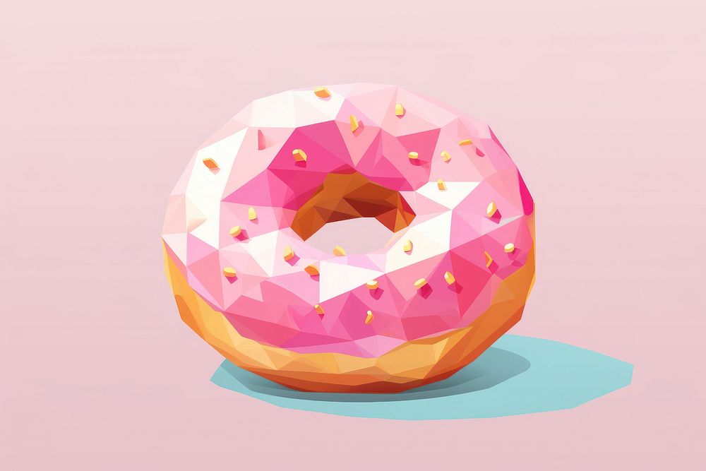 Donut food confectionery freshness. AI generated Image by rawpixel.