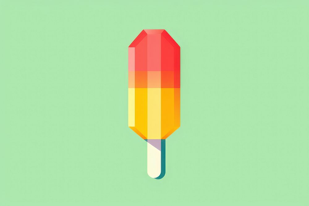 Ice pop confectionery yellow pencil. AI generated Image by rawpixel.