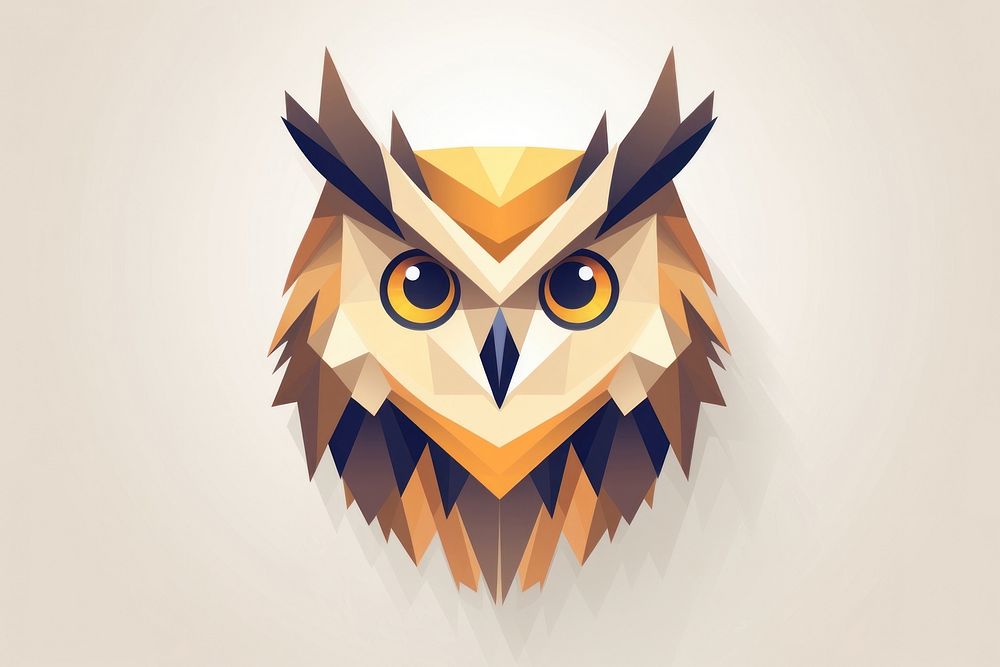 Owl head animal bird art. AI generated Image by rawpixel.