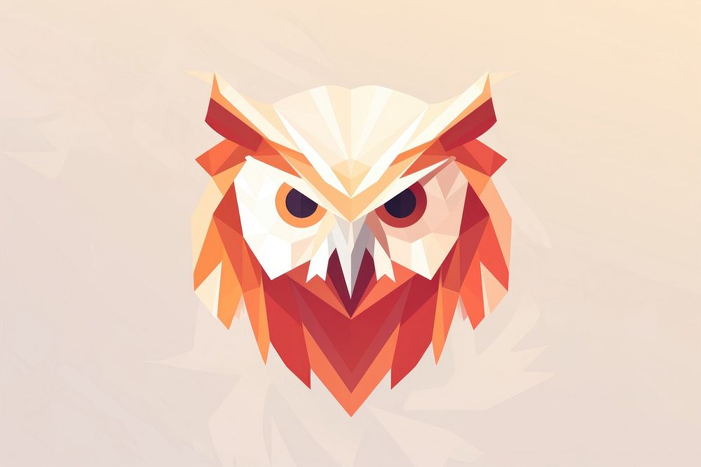 Owl head art animal bird. AI generated Image by rawpixel.