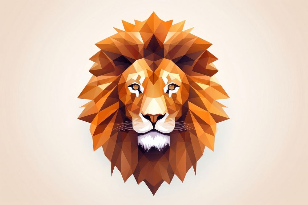 Lion mammal animal representation. AI generated Image by rawpixel.