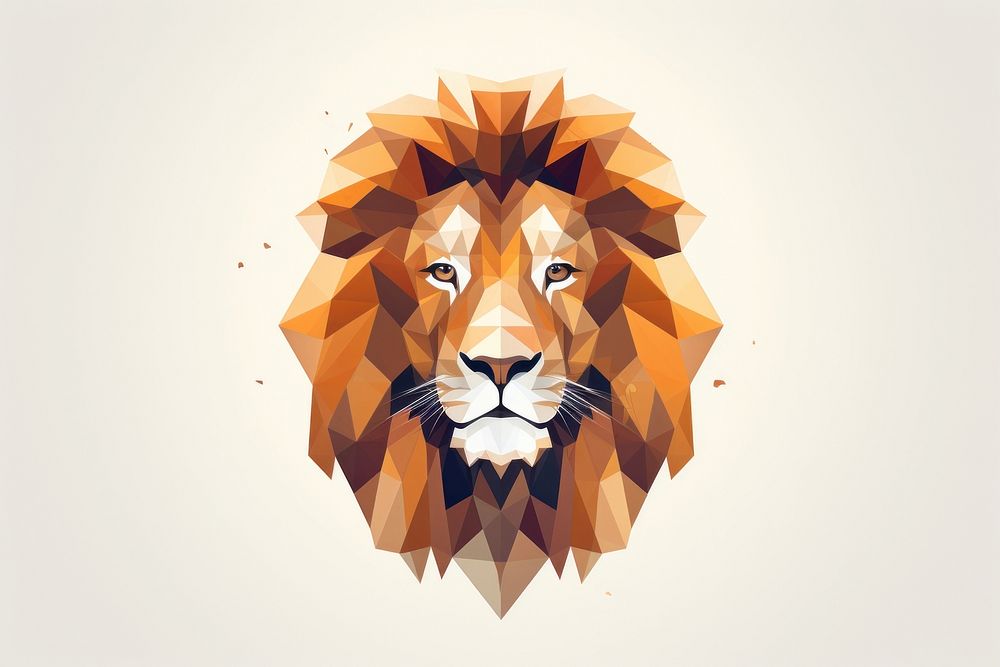 Lion art mammal animal. AI generated Image by rawpixel.