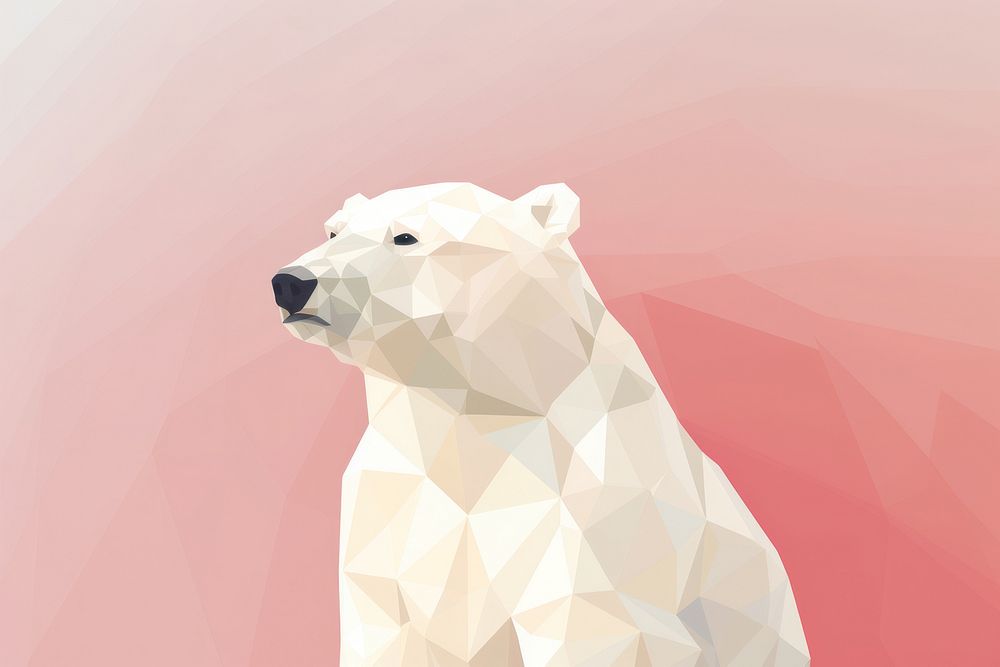 Polar bear mammal animal carnivora. AI generated Image by rawpixel.