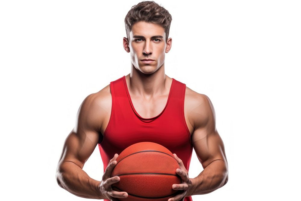 Basketball player serious sports determination. AI generated Image by rawpixel.
