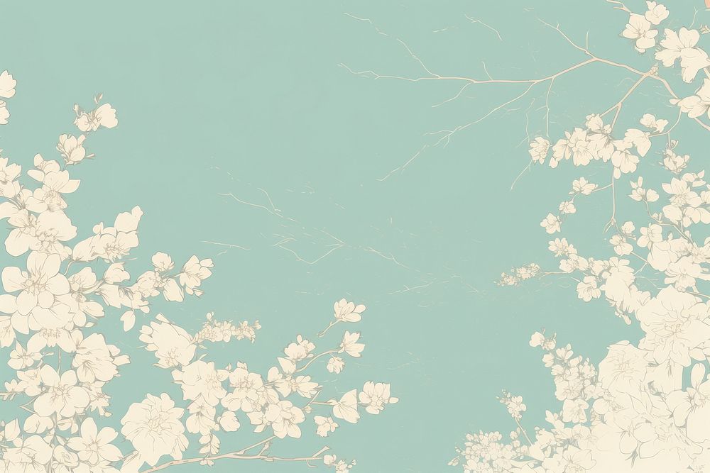 Sketch of flowers backgrounds outdoors pattern. AI generated Image by rawpixel.