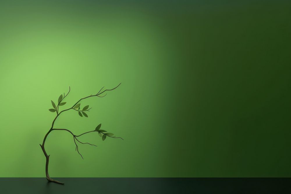 Green branch plant light. AI generated Image by rawpixel.