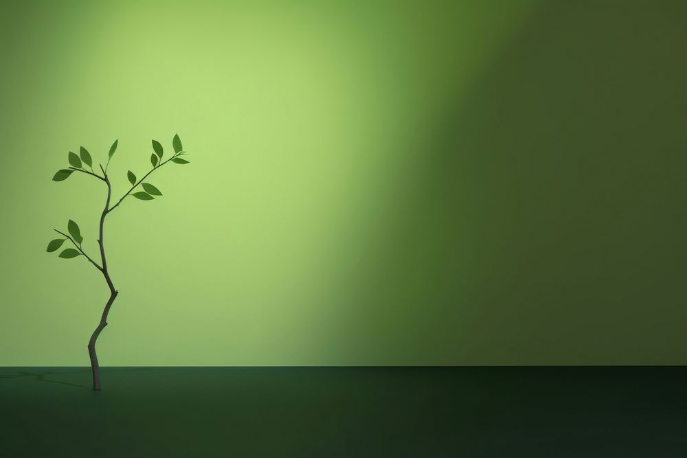 Green branch plant light. AI generated Image by rawpixel.