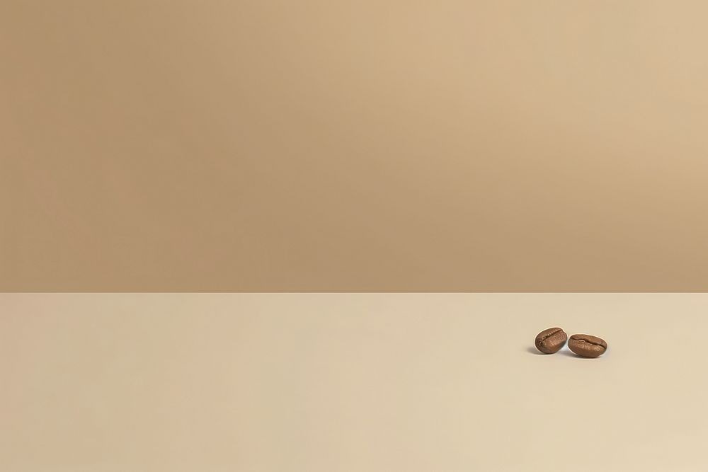 Light brown coffee floor coffee beans. AI generated Image by rawpixel.