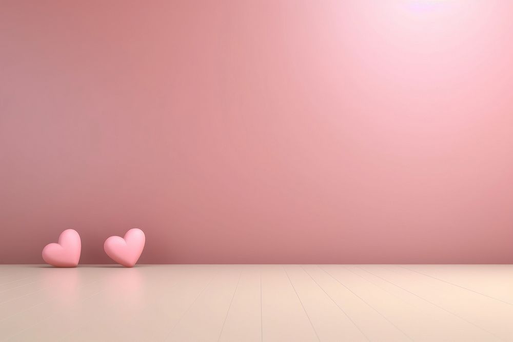 Pink backgrounds heart red. AI generated Image by rawpixel.