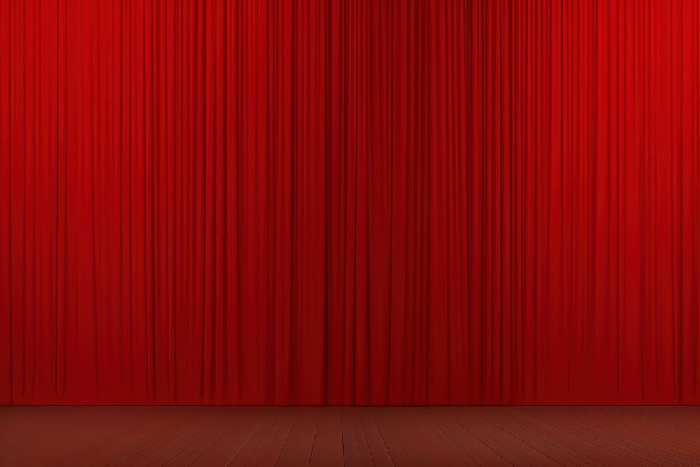 Red curtain backgrounds architecture repetition. AI generated Image by rawpixel.