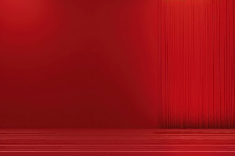 Red curtain backgrounds spotlight red background. AI generated Image by rawpixel.