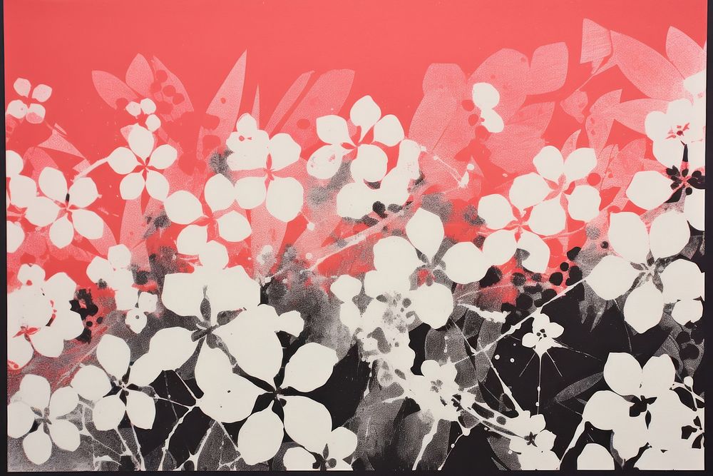 Flower background backgrounds graphics pattern. AI generated Image by rawpixel.