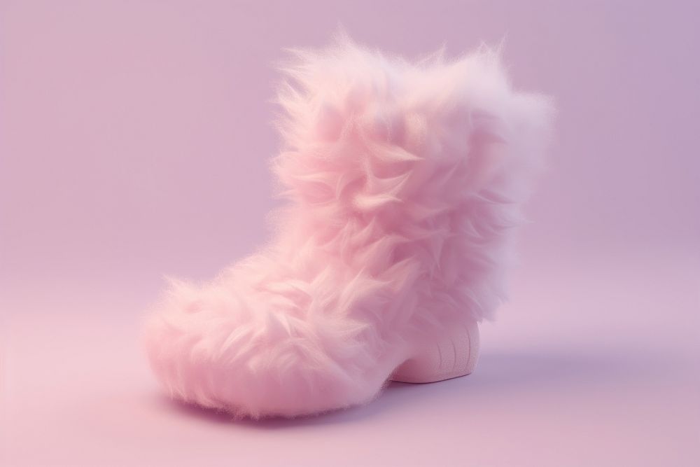 Boot footwear shoe fur. AI generated Image by rawpixel.