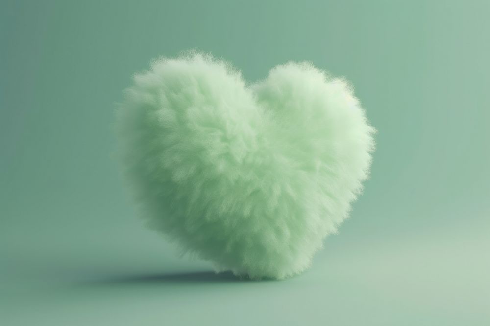 Green heart softness symbol. AI generated Image by rawpixel.