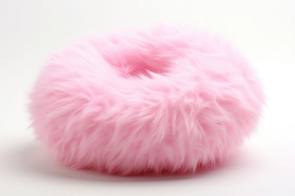 Donut fur white background softness. AI generated Image by rawpixel.