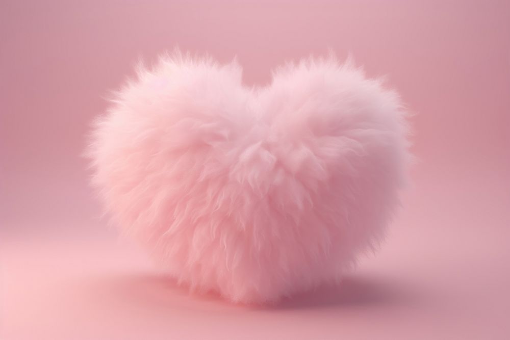 Heart icon fur softness textile. AI generated Image by rawpixel.