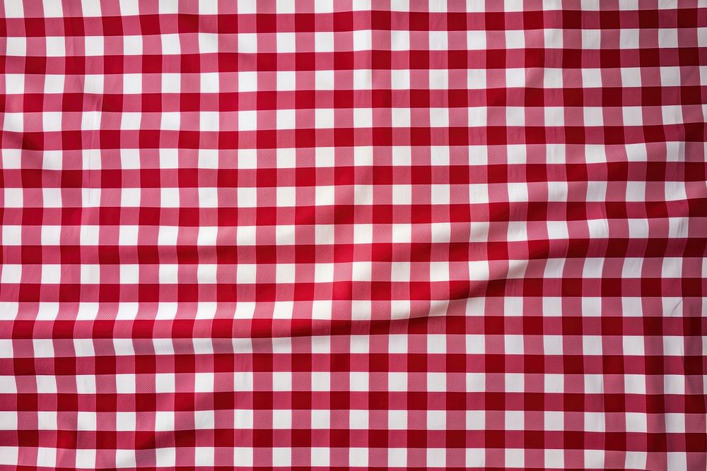 Red and white checker backgrounds tablecloth repetition. AI generated Image by rawpixel.