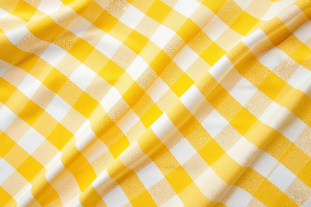 Yellow and white checker backgrounds tablecloth repetition. AI generated Image by rawpixel.