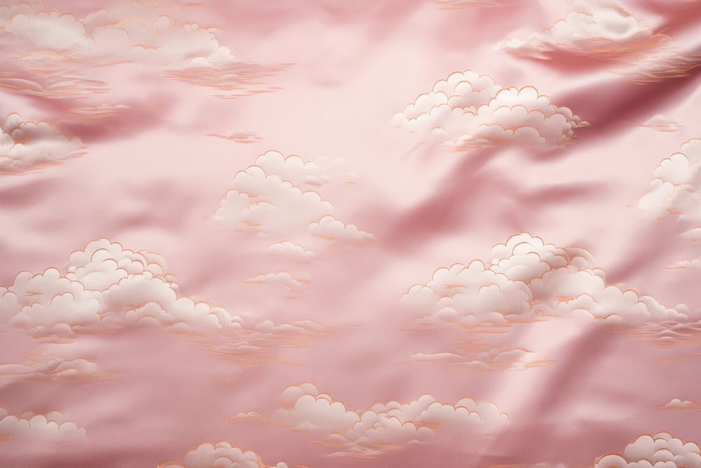 Asian cloud pattern backgrounds satin crumpled. 