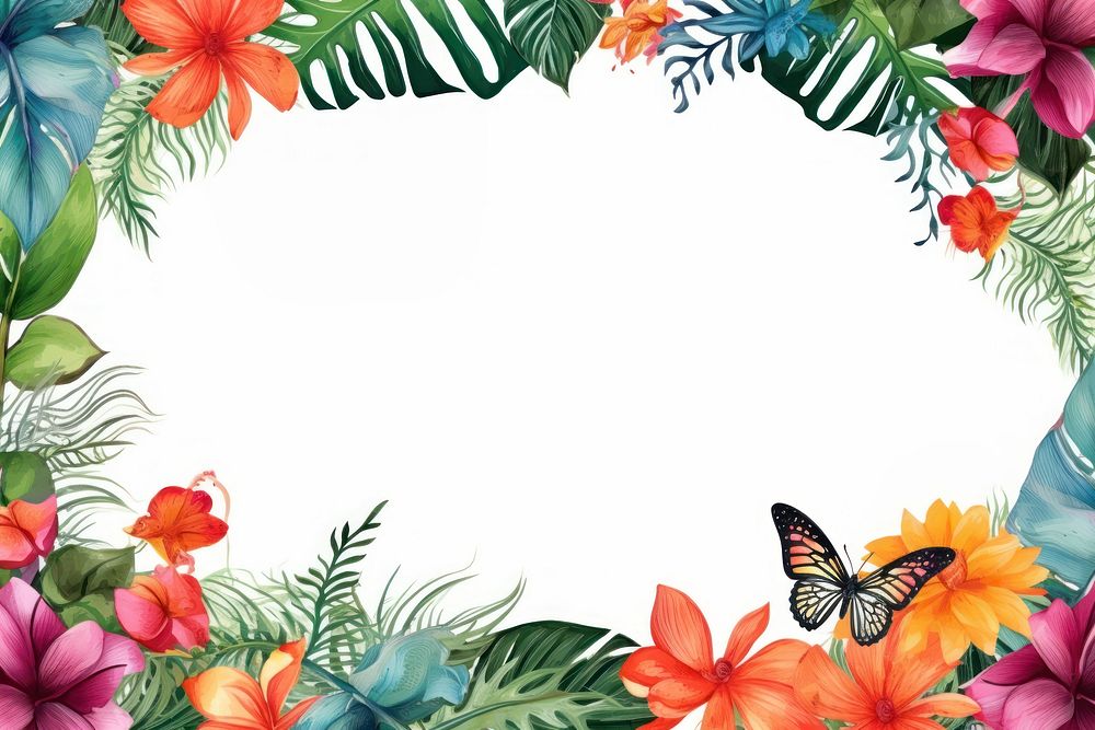Flower plant backgrounds butterfly. AI generated Image by rawpixel.