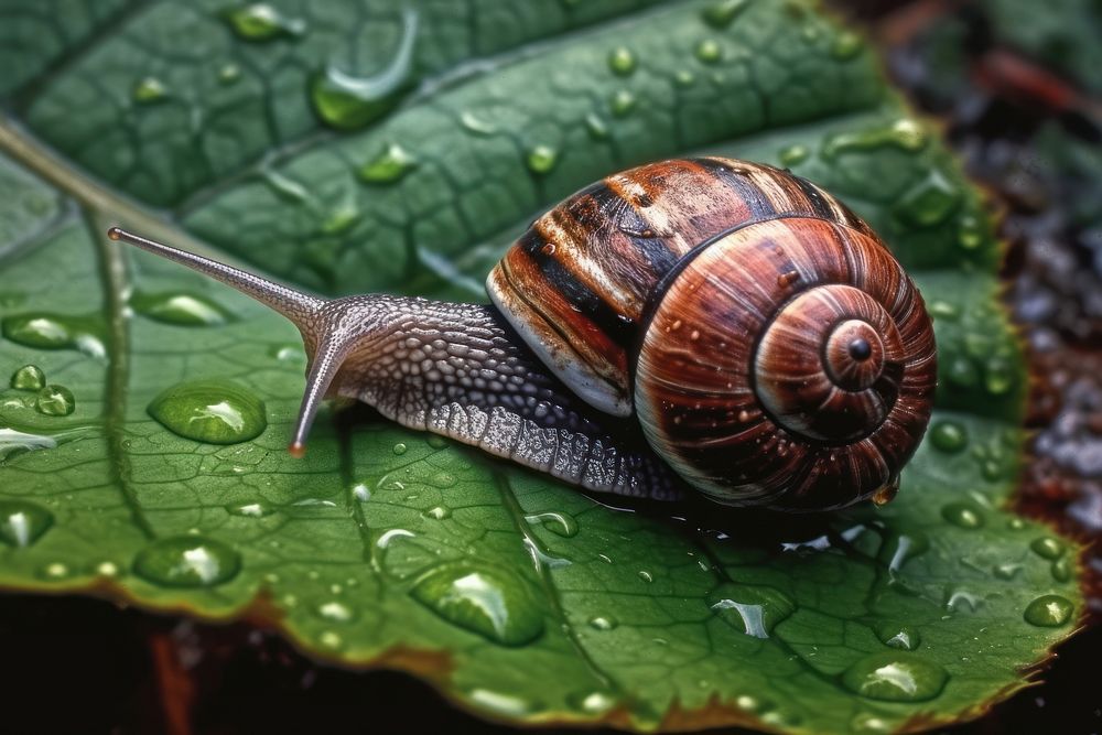 Snail leaf animal insect. 