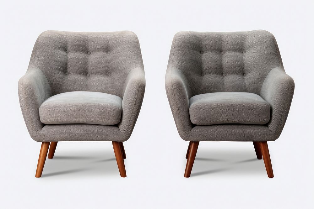 Armchair armchair furniture gray. AI generated Image by rawpixel.