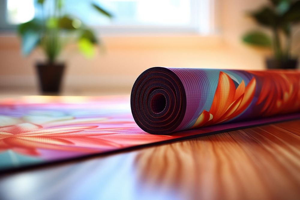 Yoga mat accessories exercising accessory. AI generated Image by rawpixel.