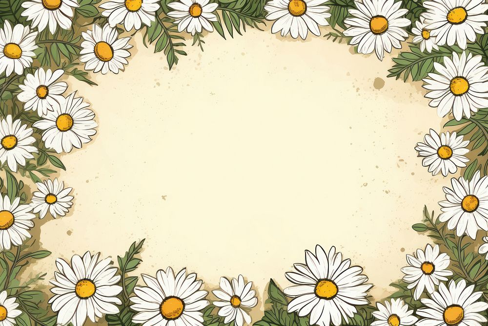 Daisy backgrounds outdoors pattern. AI generated Image by rawpixel.