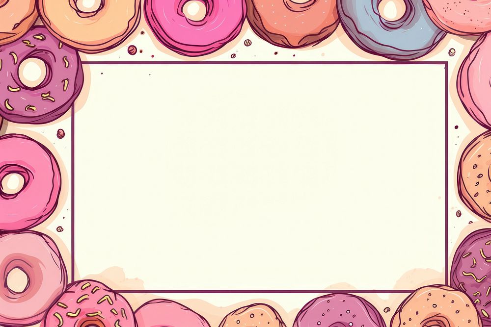 Donut text backgrounds paper. AI generated Image by rawpixel.
