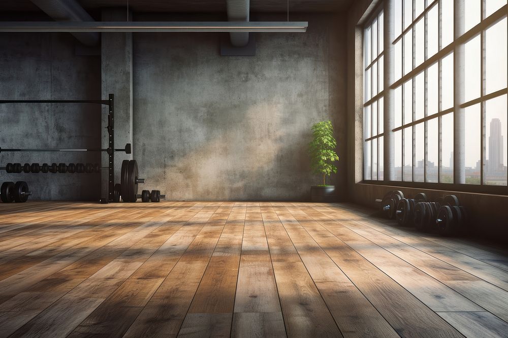 Floor wood gym flooring. AI generated Image by rawpixel.