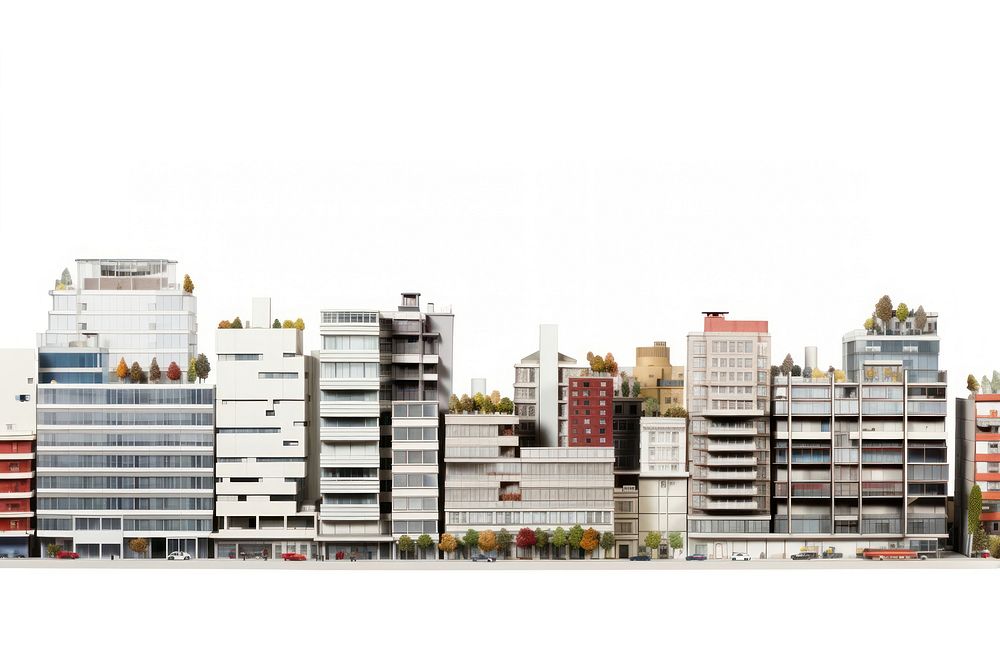 Layers of office buildings architecture cityscape outdoors. AI generated Image by rawpixel.