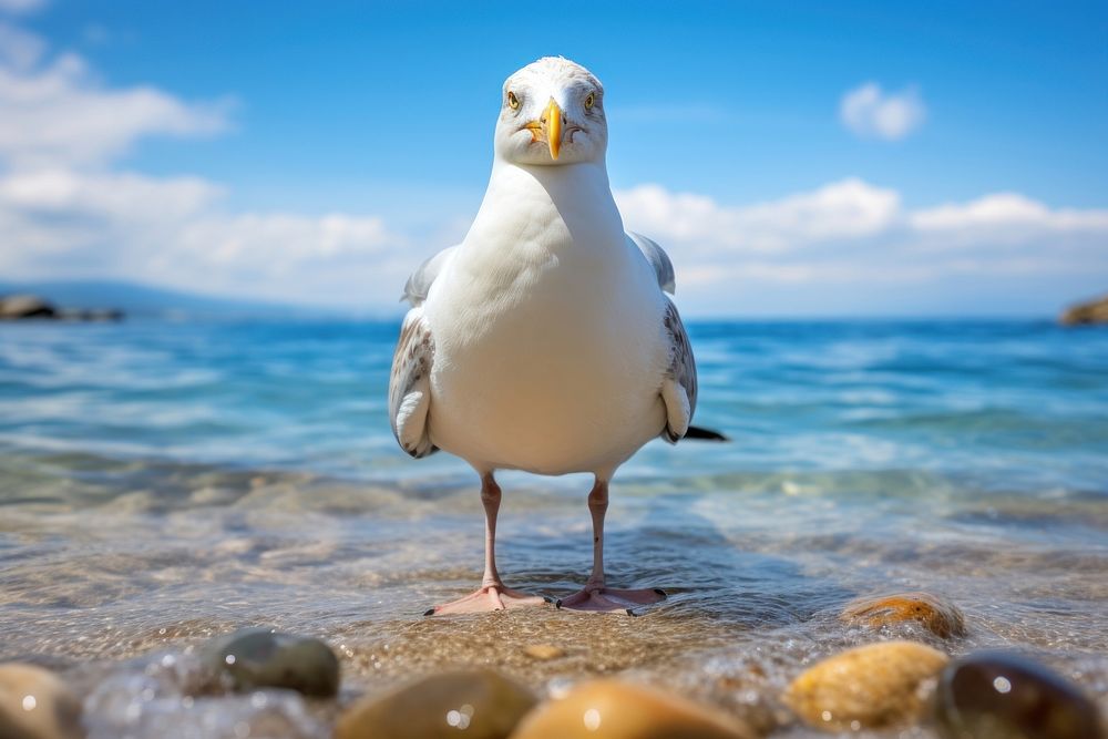 Sea gull animal outdoors seagull. AI generated Image by rawpixel.